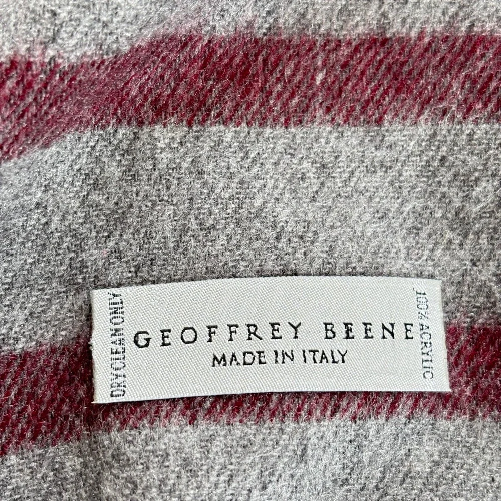 Geoffrey Beene Mens Scarf Stripe‎ Made In Italy Old Money Preppy Academia 19695